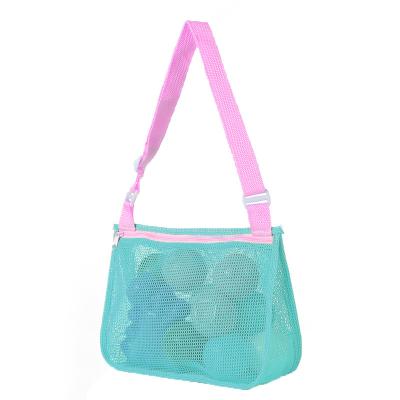 China Motion Sensing Children's Beach Net Bag Clamshell Collection Bag Toy Storage Bag Organizing Beach for sale