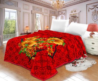 China Beloved anti-pilling mink blnaket double bed cheap raschel blanket 100% polyester blanket for sale