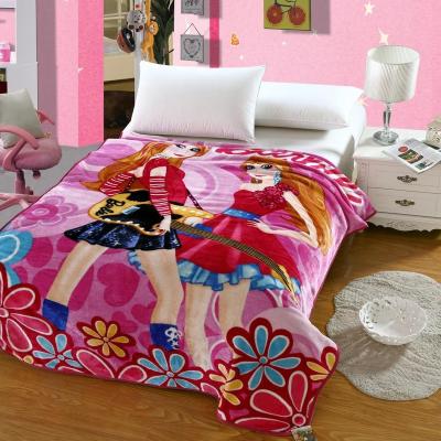 China 4pc Mink Disposable Quality Polyester 100% Korea Style Soft Blanket for sale