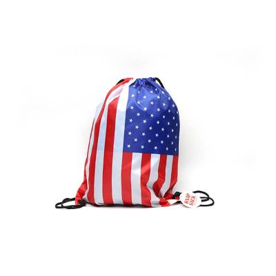 China Cheap 210D Drawstring Bag Waterproof Nylon Drawstring Bag for sale