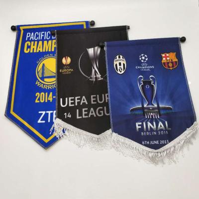 China Cheap Useful Pennant Team Custom Printing Flag Hanging Pennant For Wenzhou Fly Football Club for sale