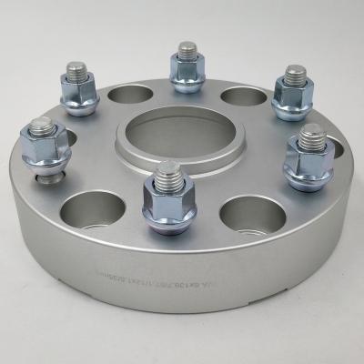 China Quality Billet Alloy 6061 t6 35mm PCD 6x139.7 Real Forged Aluminum Wheel Spacer 6x5.5 Silver Aluminum CB 67.1 Fits Mitsubishi Triton for sale