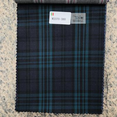 China High Quality Checked Viable Italian Woolen Fabric Desig Cashmere Woolen Items Fabric For Men's Tailoring for sale