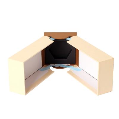 China Biodegradable Special Shape Cardboard Art Paper Box Bilateral Opening Gift Boxes With Custom Logo Printing for sale