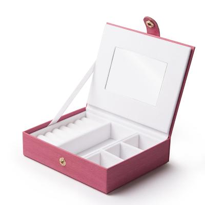 China Biodegradable Custom High Quality Pink Book Shaped Magnetic Cosmetic Gift Box For Watch/Cosmetic Jewelry And Gift Packaging for sale