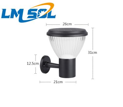 China Newest LMSOL Garden Park Bollard Led Solar Pathway Lamp External Garden Waterproof Aluminum Housing Light Outdoor Lights for sale