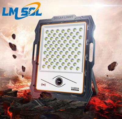 China New Garden LMSOL 2021 Surveillance Camera100 200 300 400 Watt IP65 Outdoor Waterproof Solar Led Flood Light for sale