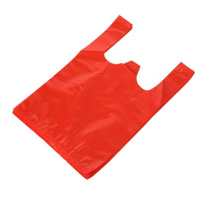 China Recyclable Custom Vest Bags Packaging T Shirt Shopping Bags Biodegradable Plastic Bag With Logo for sale