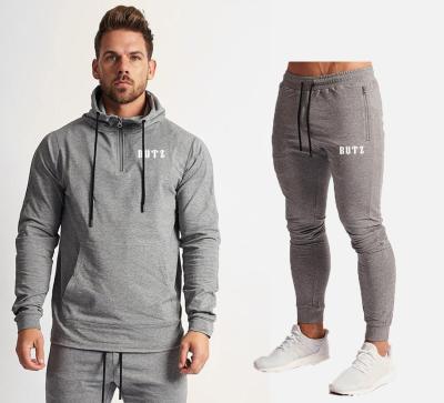 China Breathable Breathable Casual Sports And Fitness Clothing Mens Sportswear Set Slim Fit Jogging Training Tracksuits for sale