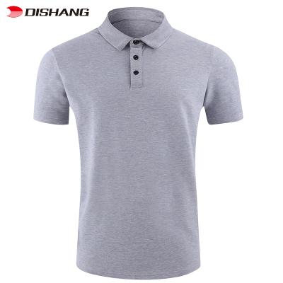 China Summer QUICK DRY Casual Cotton Shirt Men's Silk Short Sleeve Polo Golf Shirts Polyester Wholesale for sale