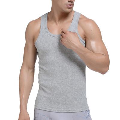 China Custom Breathable Base Size Anti-pilling Plus Cut Out Gym Sports Men's Running Muscle Workout Tank Top for sale