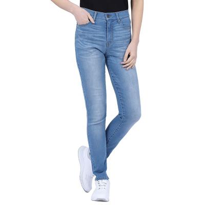 China Classic Jeans 2020 New Pull-On Vintage Slim Fit Blue Jeans Women's Jeans Mid Rise Stretch Classic Comfortable Skinny Denim Jeans for sale