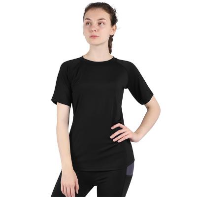 China Factory Wholesale Breathable Women Quick Dry Short Sleeve Shirts Price Cheap Activewear Tops For Women Short Sleeve for sale