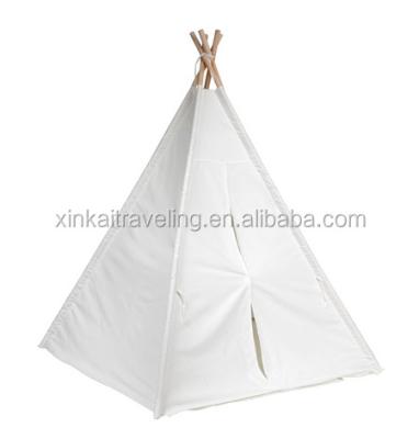 China Straight Tying Type Giant Canvas Teepee 6' - Customizable Canvas Fabric Indian Teepee Kids Tent for sale