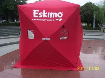 China Fiberglass QuickFish 3 Eskimo Ice Shelter Fishing Shanty Portable Pop Up SALES MODELS for sale