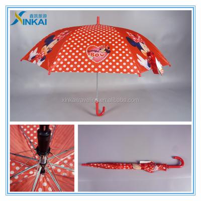 China Kids Mickey Mouse Umbrella Customized Red Cartoon Umbrella With Fan for sale