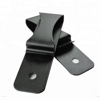 China For Best Choice Strong Black Spring Metal Holster Clamp Repair Steel Clip for sale