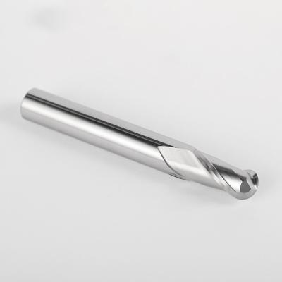 China CNC Machining Center Derleeci hrc55 Degrees Cnc Tools 3 Spline Ball Nose End Mill For Aluminum for sale