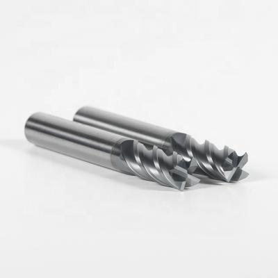 China Derleeci CNC Machining Center Cemented Carbide CNC End Mill Hrc70 Degree Square Milling Cutter for sale