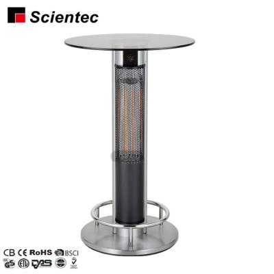 China 1600W Outdoor CE/GS/EMC/RoHS Approved Glass Top Electric Infrared Heater Home Indoor Carbon Table Heater for sale