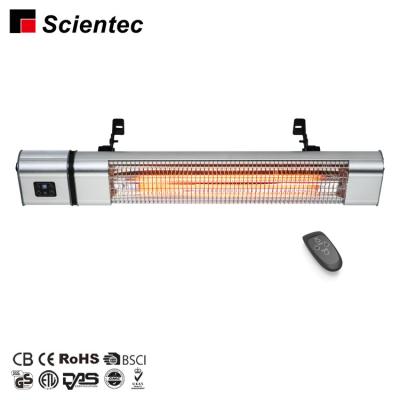 China Stocked Outdoor P65 Approved 1800w Carbon Fiber Heater Aluminum Alloy Housing Remote Control Ceiling Or Wall Mount Patio Heater for sale