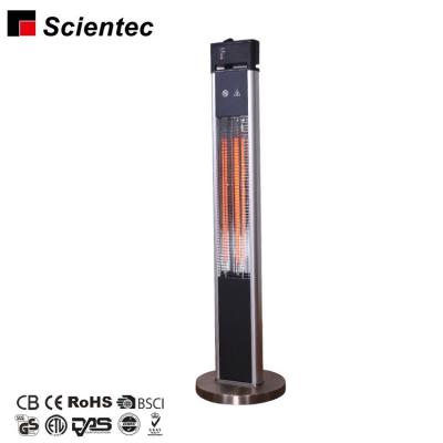 China Factory Stocked 1600W IP55 Floor Standing Patio Popular Remote Control Waterproof Infrared Heater for sale