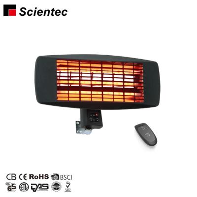 China Stocked 3 Power CE/GS/RoHS Approved Black Quartz Waterpoof Heater Wall Mounted Heater for sale