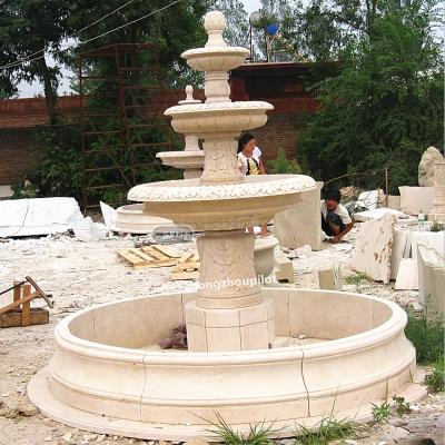 China Large Modern Stone Decor Outdoor Garden Water Fountain Marble Sculpture For Sale for sale