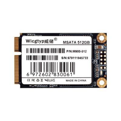 China Msata Mini SATA SSD Wicgtyp MLC Solid State Drive 512gb Solid State Drive For Laptop / PC for sale