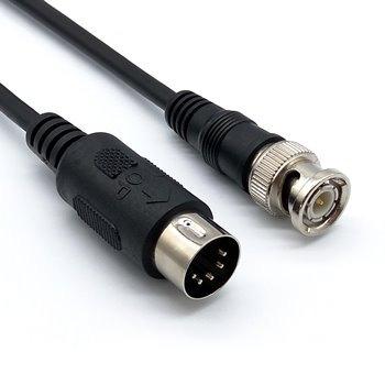 China Industrial High Quality BNC Male To Mini Din Male 5P Cable Assembly for sale