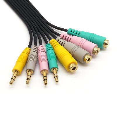 China Custom Gold Plated Car Stereo TRS 3.5mm Jack to Plug Audio Cable Compatible with DC 3.5 Port Device for sale