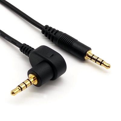 China Custom Stereo Car TRRS 3.5mm Plug Gold Plated Audio Cable 90 To 180 Degrees for sale