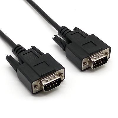 China Custom COMPUTER VGA DB9 Male To D-Sub Male Extension Cable Dsub 9p Male Cable for sale