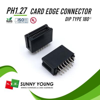 China 1.27mm DIP Type 180 Degree Slot Connector R6830-xxxHS-00-A Edge Card for sale