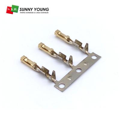 China AWG#22 - AWG#28 DUPONT 2.54mm Female Crimp Terminal 2.54 Pitch Brass Terminal For Dupont Crimp Housing for sale