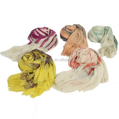 China Newest Multi Color Soft Feel Fashion Scarf Viscous Scarf for sale