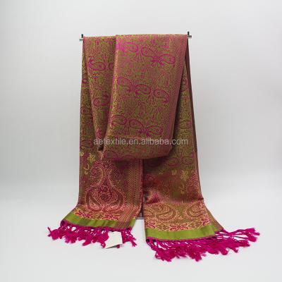 China Custom Jacquard Lady Scarf Winter Pashmina Scarf for sale