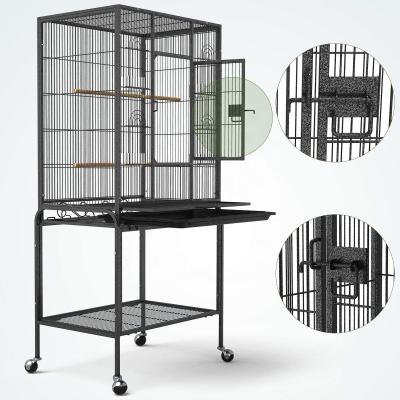 China Large Parrot Quail Pegion Cage Breathable Stainless Net Bird Breeding Parakeet Cage for sale