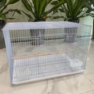 China Breathable Cheap Hanging Aluminum Birdbath Parrot Cage Stand Decoration Love House Aluminum Nest For Bird Cage for sale