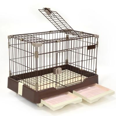 China Factory Directly Sales China Aluminum Breathable Dog Cage Pet Cage For Dogs Large Crate Outdoor Pet Cage for sale