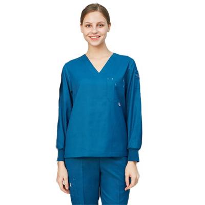 China Top+Pant Hospital Uniforms Custom Logo Scrubs Work Set Uniform Mens Womens Mens V Neck Doctor Nurse Medical Suits for sale