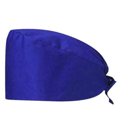 China Breathable Working Cap Nursing Cover Tie Back Caps Adjustable One Size Multiple Color for sale