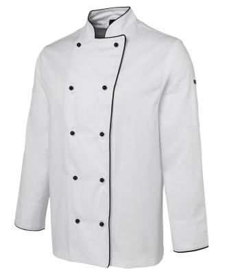 China Breathable Long And Short Sleeve Black And Red White Restaurant Running Bar Chef Uniform Jacket Chef Coat for sale