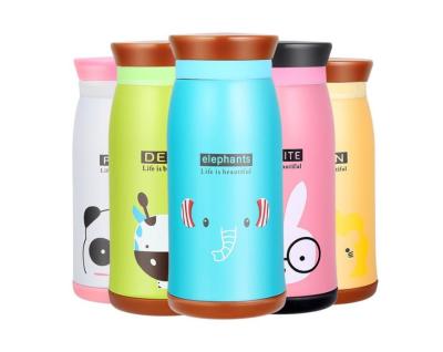 China PORTABLE cartoon thermo coffee mug for kids stainless steel thermo mug cute thermal vacuum flask for sale