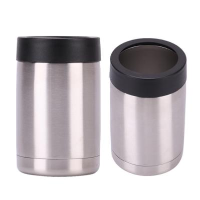 China Hot Selling PORTABLE Double Wall 12oz Stainless Steel Cola Bottle Cooler Can To Keep Beverage Cool And Hot With Custom Logo for sale