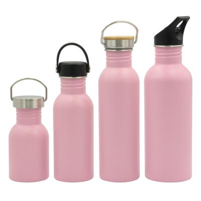 China Sustainable 350ml Stainless Steel Single Wall Eco-Friendly Portable Custom Sports Water Bottle For Kids for sale