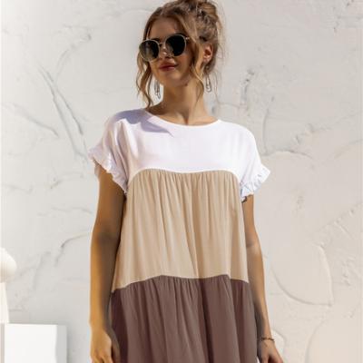 China Breathable High Quality Women's Summer Dresses New 2021 Cheap Price Summer Fashion Short Dresses For Women Casual Outfits for sale