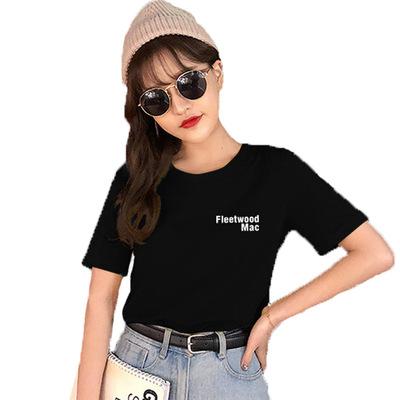 China QUICK DRY cheap short fashion printed simple t-shirt summer letter sleeve t-shirt women t-shirt prices for ladies for sale