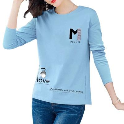 China New Style Autumn Ladies QUICK DRY T-shirt Hot Selling Fashion Long Sleeve Casual Breathable T-shirt Cartoon T-shirt for sale