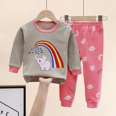 China Good Price Kids Comfortable Wholesale Anti-Shrink Clothes Cotton Long Sleeve Baby Clothes Set 100% Cotton Kids Clothing for sale